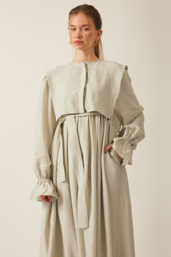 Deren Modal Dress Stone - 2