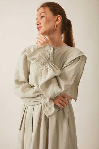 Deren Modal Dress Stone - 8