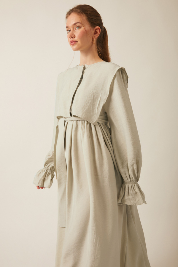 Deren Modal Dress Stone - 10