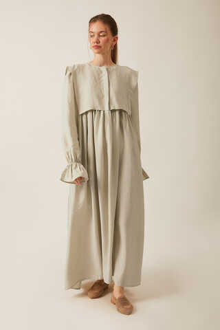 Deren Modal Dress Stone - 6