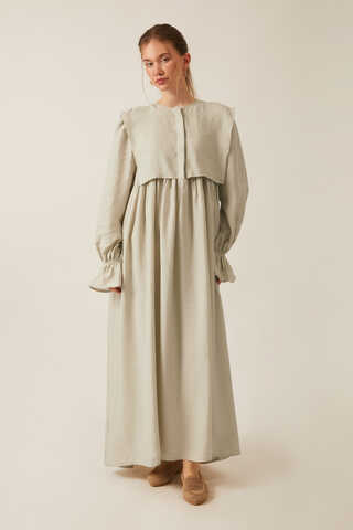 Deren Modal Dress Stone - 7