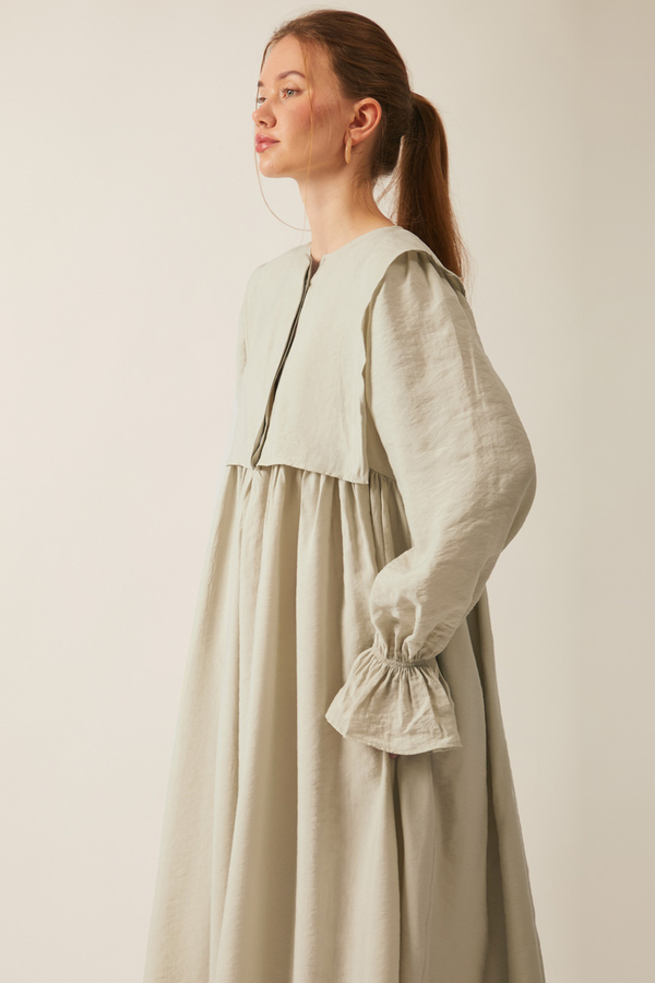 Deren Modal Dress Stone - 11