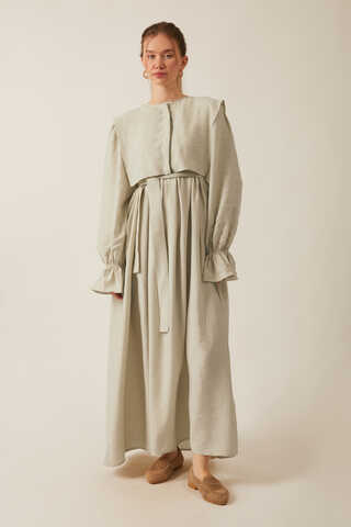 Deren Modal Dress Stone - 1