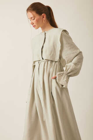 Deren Modal Dress Stone - 13