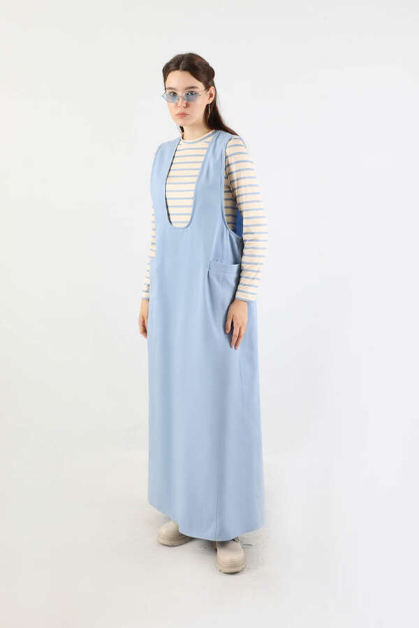 Derin Yaka Jile Takım Bebe Mavisi - 1