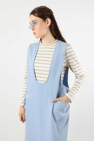 Derin Yaka Jile Takım Bebe Mavisi - 2