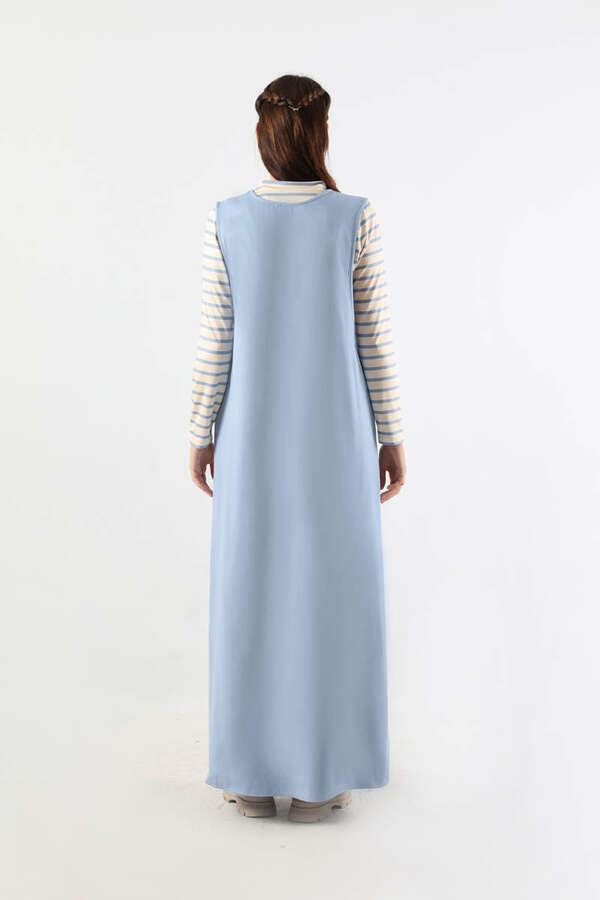 Derin Yaka Jile Takım Bebe Mavisi - 6