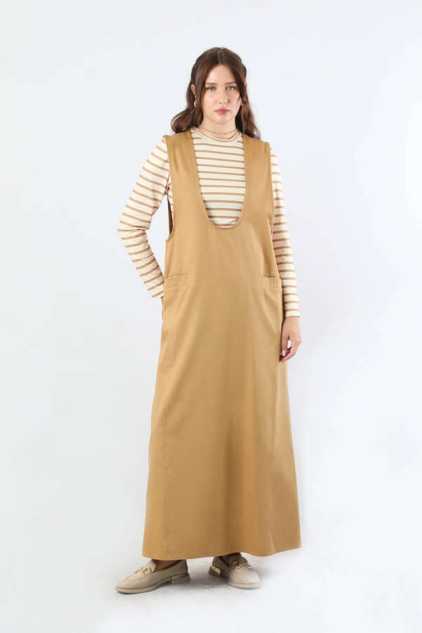 Derin Yaka Jile Takım Camel - 1