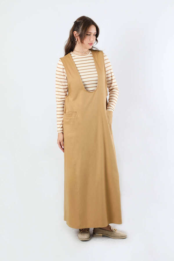 Derin Yaka Jile Takım Camel - 3