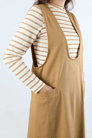 Derin Yaka Jile Takım Camel - 4