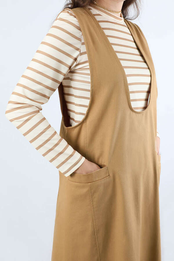 Derin Yaka Jile Takım Camel - 4