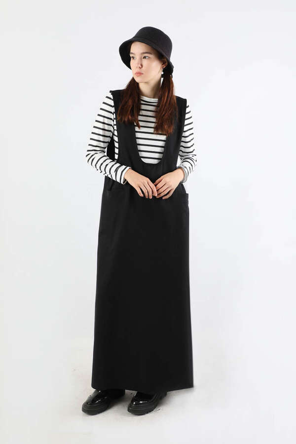 Derin Yaka Jile Takım Siyah - 3