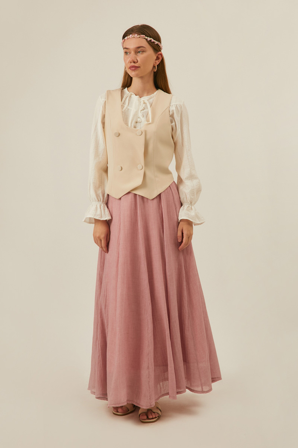 Derin Yaka Yelek Taş - 6