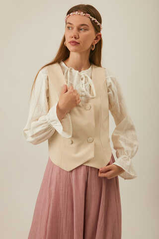 Derin Yaka Yelek Taş - 7