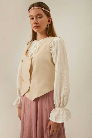 Derin Yaka Yelek Taş - 3