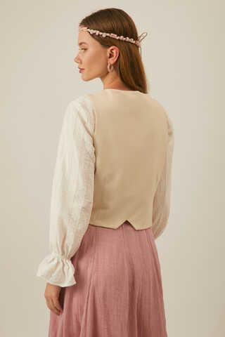 Derin Yaka Yelek Taş - 9