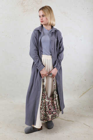 Desenli Bağlamalı Çanta Pembe - 3