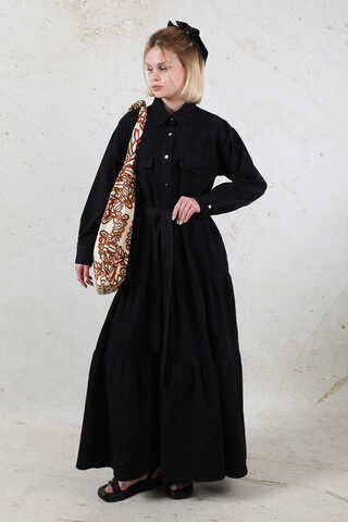 Desenli Bağlamalı Çanta Turuncu - 2