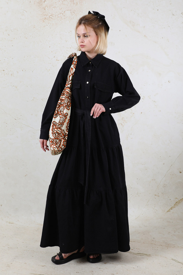 Desenli Bağlamalı Çanta Turuncu - 2