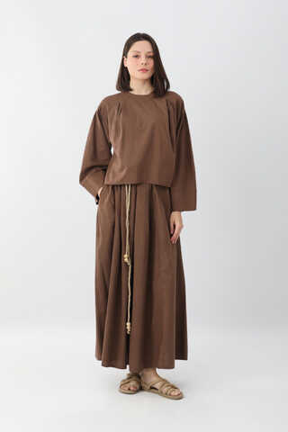 Devin Etek Takım Kahverengi - 4