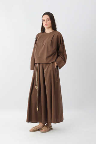 Devin Etek Takım Kahverengi - 5