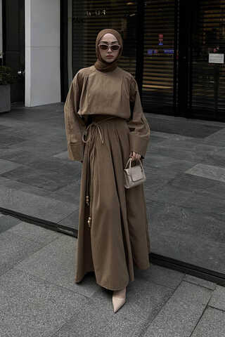 Devin Etek Takım Kahverengi - 2