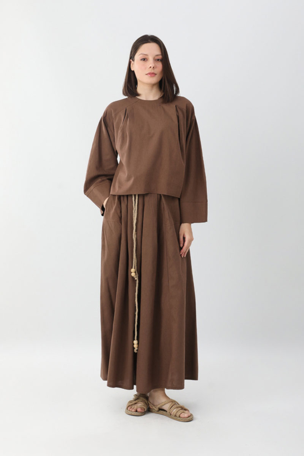 Devin Etek Takım Kahverengi - 4