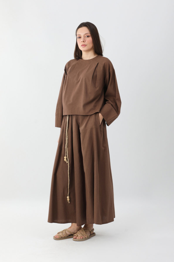 Devin Etek Takım Kahverengi - 5