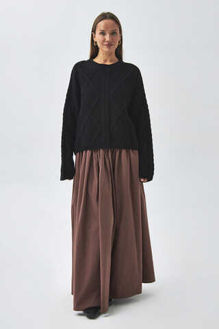 Diamond Knit Sweater Black - 2