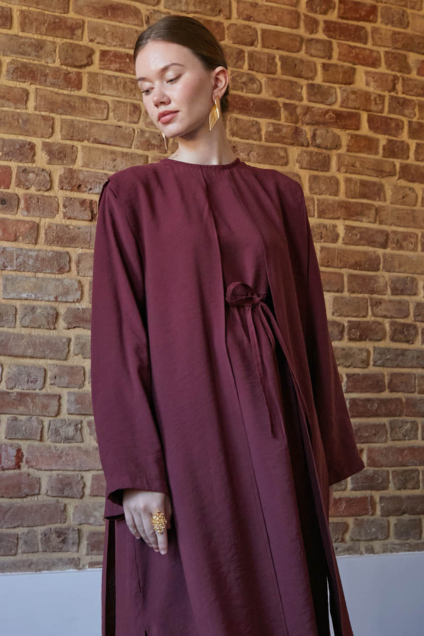 Diena Tunic Set Burgundy - 3