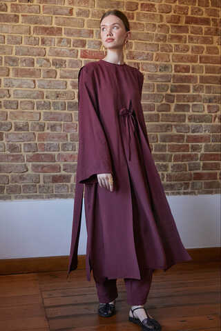 Diena Tunic Set Burgundy - 2