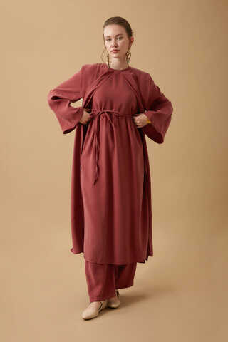 Diena Tunic Set Dark BrickDiena Tunic Set Dark Brick - 3