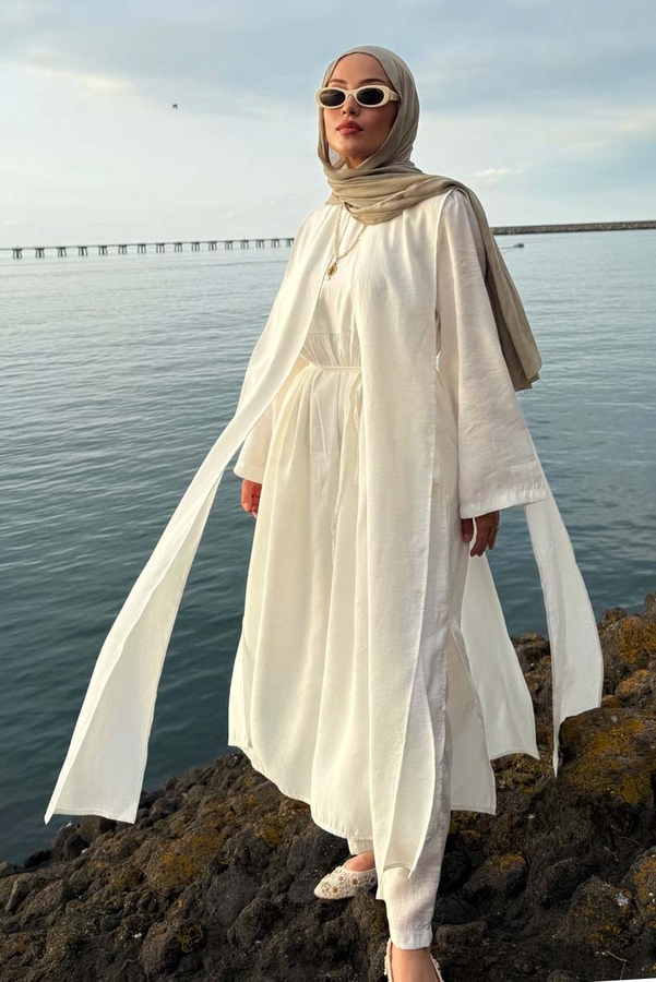 Diena Tunic Set White - 2