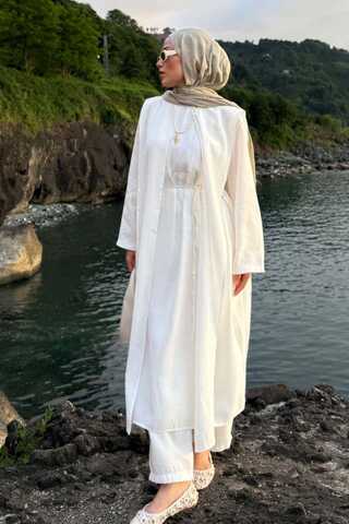 Diena Tunic Set White - 1