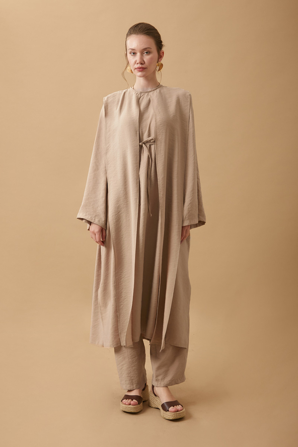 Diena Tunik Takım Bej - 4