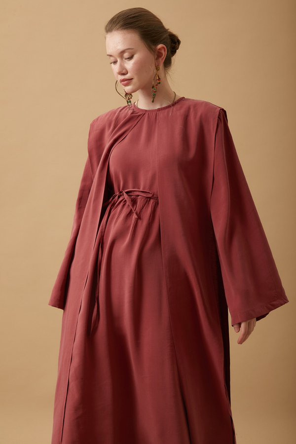Diena Tunik Takım Koyu Kiremit - 4