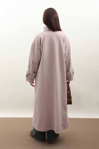 Dik Yaka Kruvaze Kaban Açık Vizon - 10