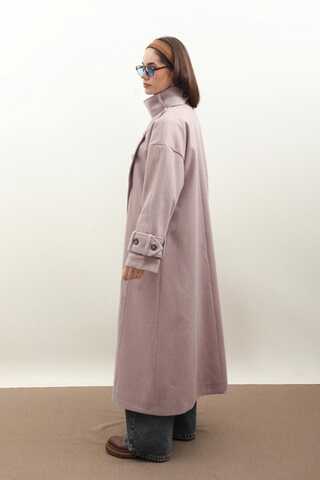 Dik Yaka Kruvaze Kaban Açık Vizon - 9