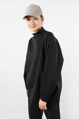 Dikiş Detaylı Spor Takım Siyah - 2