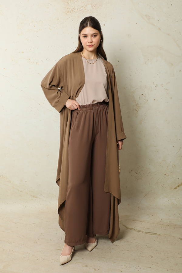 Dökümlü Abaya Taba - 6