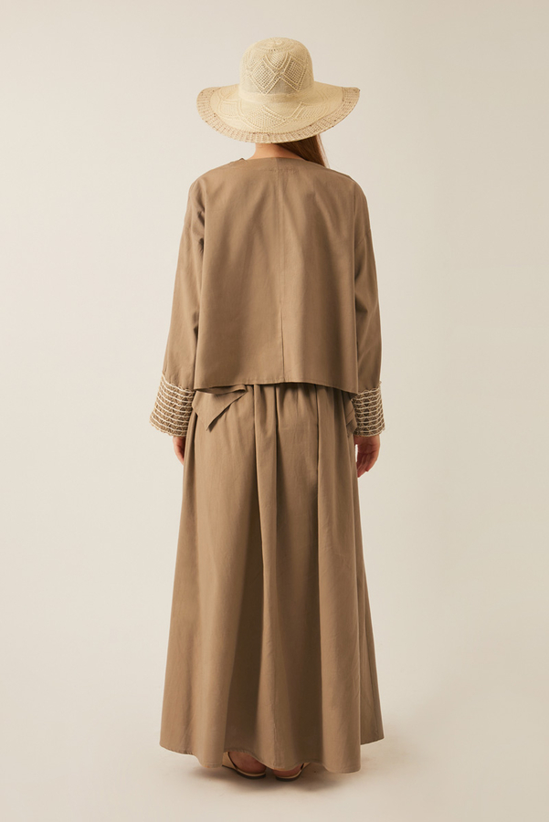 Dora Kimono Takım Camel - 9