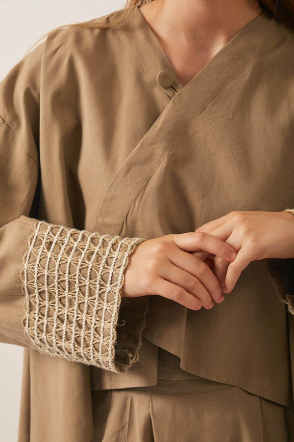 Dora Kimono Takım Camel - 5