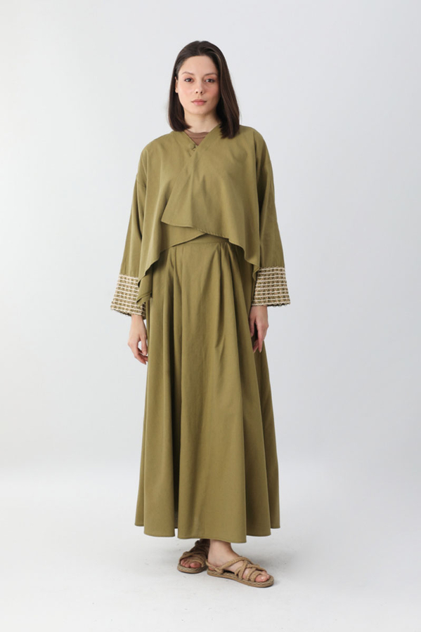 Dora Kimono Takım Haki - 2