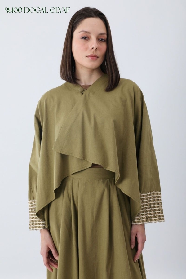 Dora Kimono Takım Haki - 1