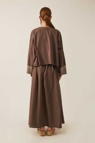 Dora Kimono Takım Kahverengi - 7