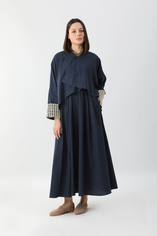 Dora Kimono Takım Lacivert - 6