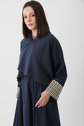 Dora Kimono Takım Lacivert - 8