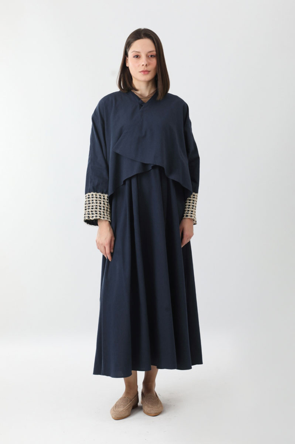 Dora Kimono Takım Lacivert - 2