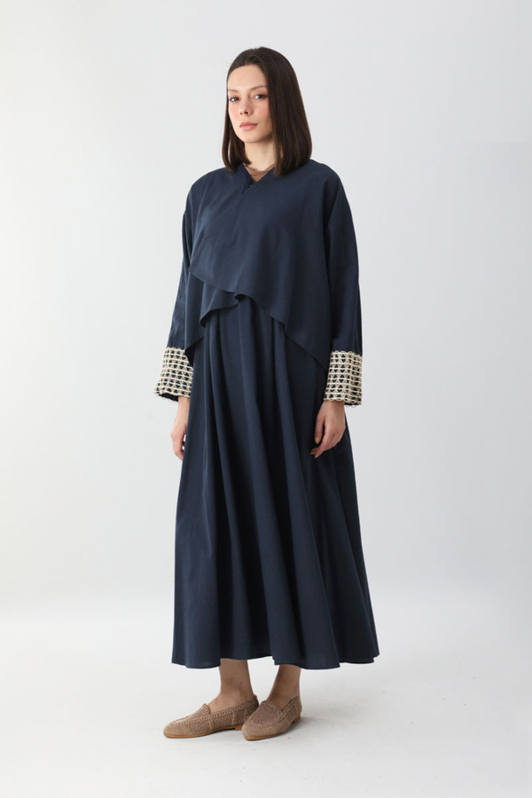 Dora Kimono Takım Lacivert - 4