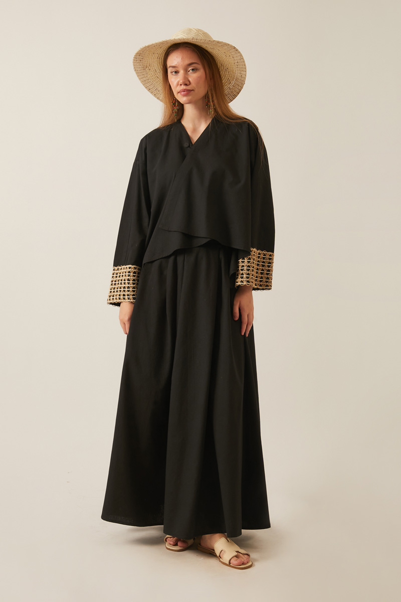 Dora Kimono Takım Siyah